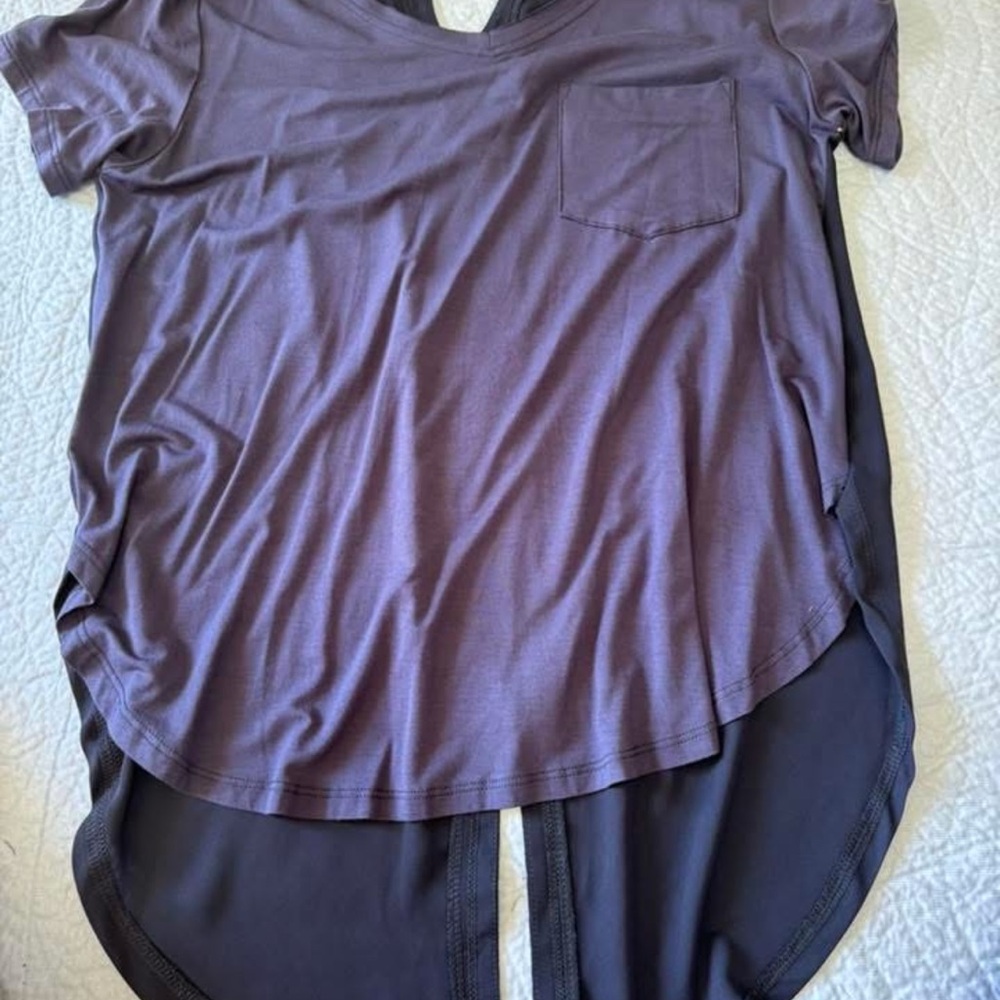 Source Unknown Purple Short Sleeve Pocket Tee